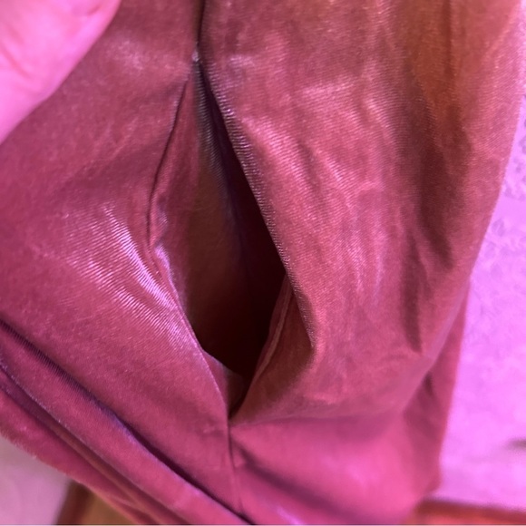 Elegant Brown V-Neck Dress Sadie Grace Renaissance dress velvet new nwt L large - Picture 6 of 7